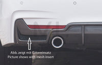 Rieger 00088072 BMW 4 Series F32 F33 F36 Rear Diffuser for Original Tailpipe Left & RIght - Glossy Black