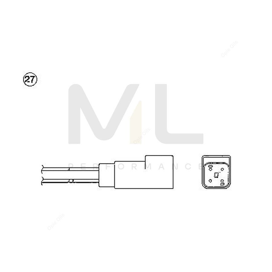 NTK Lambda Sensor / O2 Sensor (NGK 91266) - OZA660-EE34