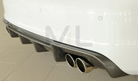 Rieger 00099372 Audi 8V S3 Rear Diffuser for Original Twin Tailpipe Left & Right - Carbon-Look