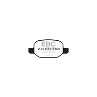 EBC PD01KR887 Fiat 500L Greenstuff Rear Brake Pad & Plain Disc Kit - Bosch Caliper