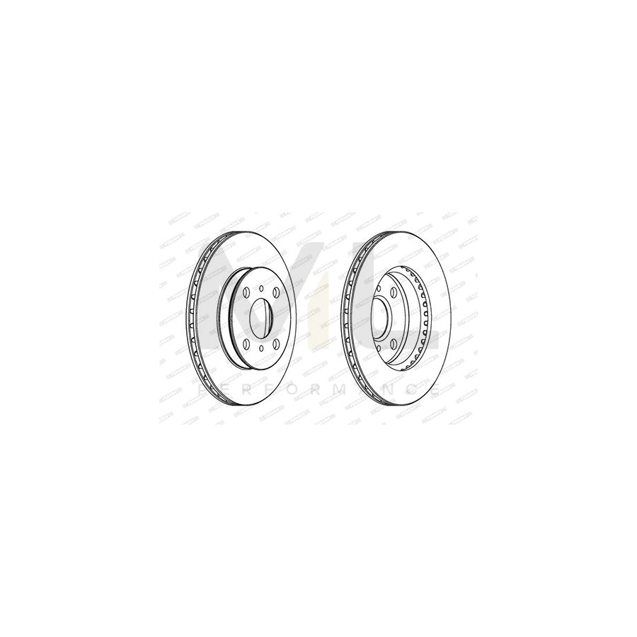 FERODO PREMIER DDF1094 Brake Disc Vented, without bolts/screws | Performance Parts Direct Car Parts