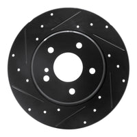 R1 Concepts R1 94-11 Mercedes-Benz C280 Rear Left Drilled & Slotted Black Brake Rotor