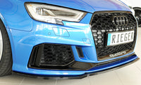 Rieger 00088161 Audi 8V RS3 Front Splitter - Glossy Black