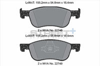 PAGID Racing T8234SP2001 STREET+ Brake Pads