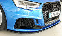 Rieger 00088161 Audi 8V RS3 Front Splitter - Glossy Black