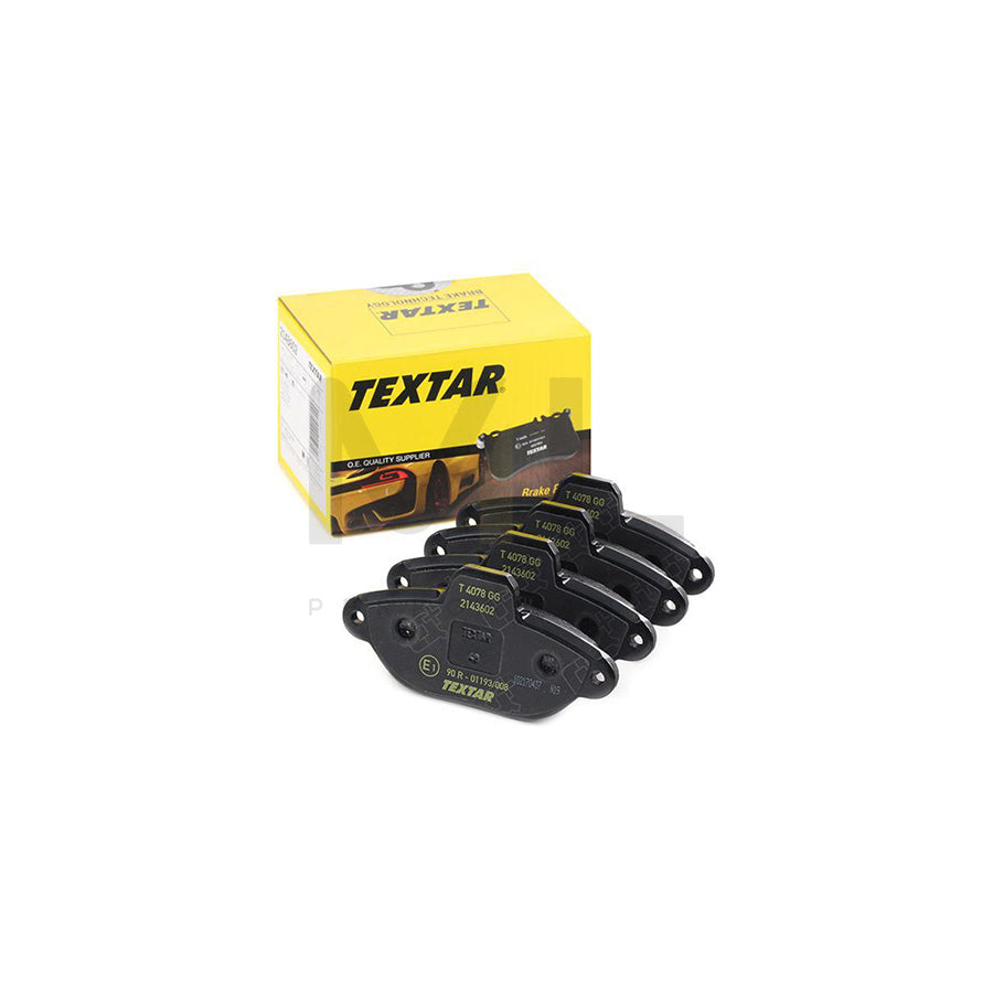 TEXTAR 2143602 Brake pad set not prepared for wear indicator