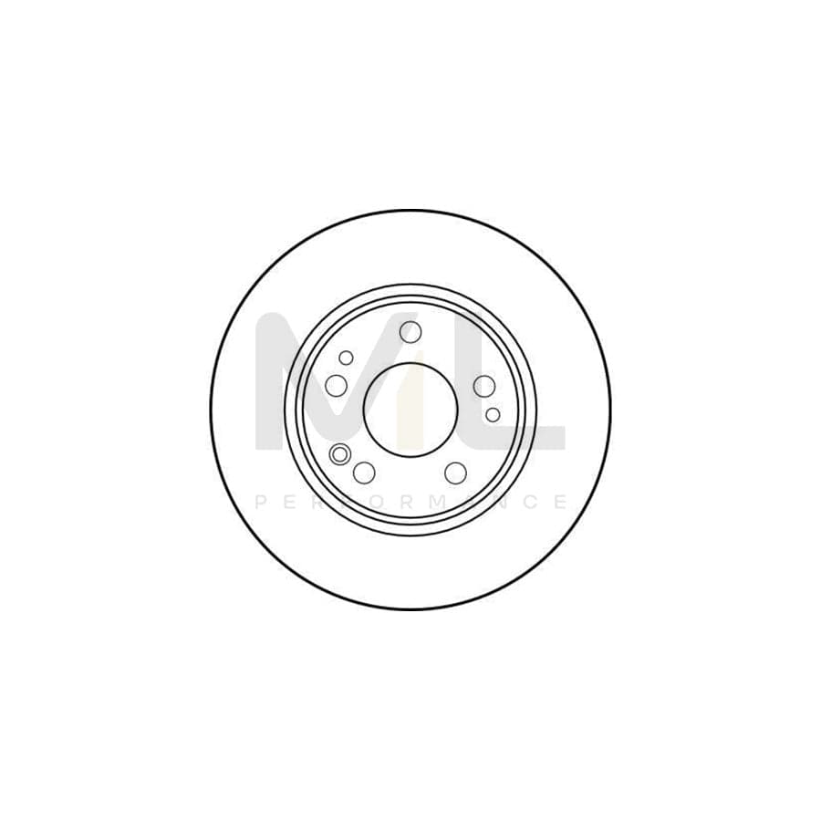 TRW DF1581 Brake Disc Solid, High-carbon | Performance Parts Direct Car Parts