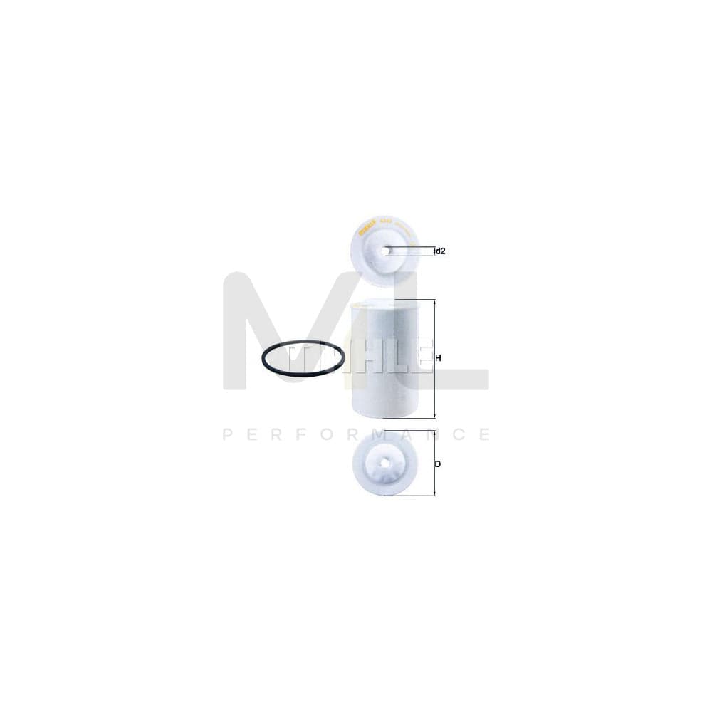 MAHLE ORIGINAL KX 65D Fuel filter Filter Insert | Performance Parts DirectCar Parts