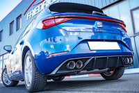 Rieger 00027056 SEAT Leon KL Rear Diffuser for Twin Tailpipe Left & Right -  Matte Black