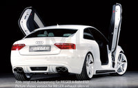 Rieger 00055400 Audi B8 B81 A5 Rear Diffuser for Original Tailpipe Left & RIght -  Matte Black