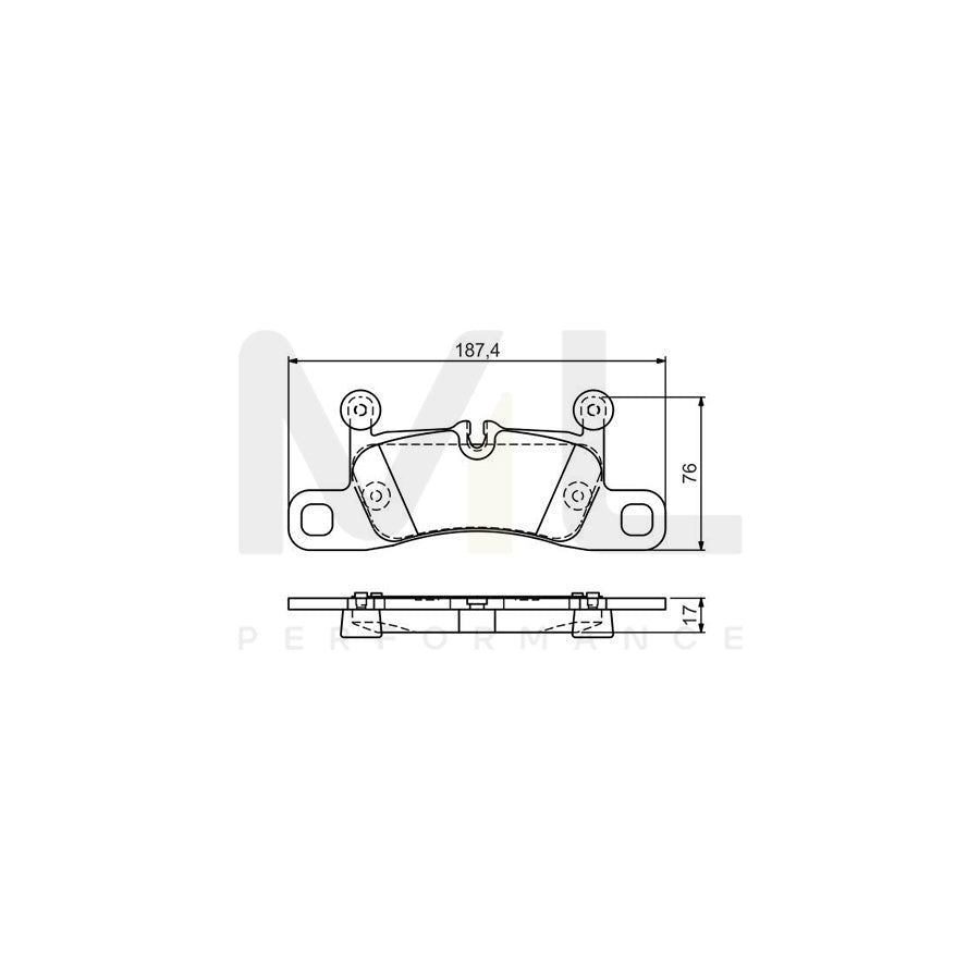 Bosch 0986Tb3186 Brake Pad Set  | Performance Parts Direct Car Parts