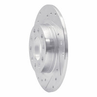 R1 Concepts R1 13-16 Dodge DART Rear Left Drilled & Slotted Silver Brake Rotor
