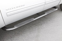 Lund 15-17 Chevy Colorado Crew Cab 4in. Oval Curved SS Nerf Bars - Polished
