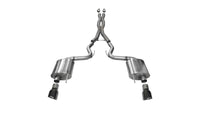 CORSA Performance Corsa 2015-2017 Ford Mustang GT 5.0 3in Cat Back Exhaust Black Dual Tips (Sport)