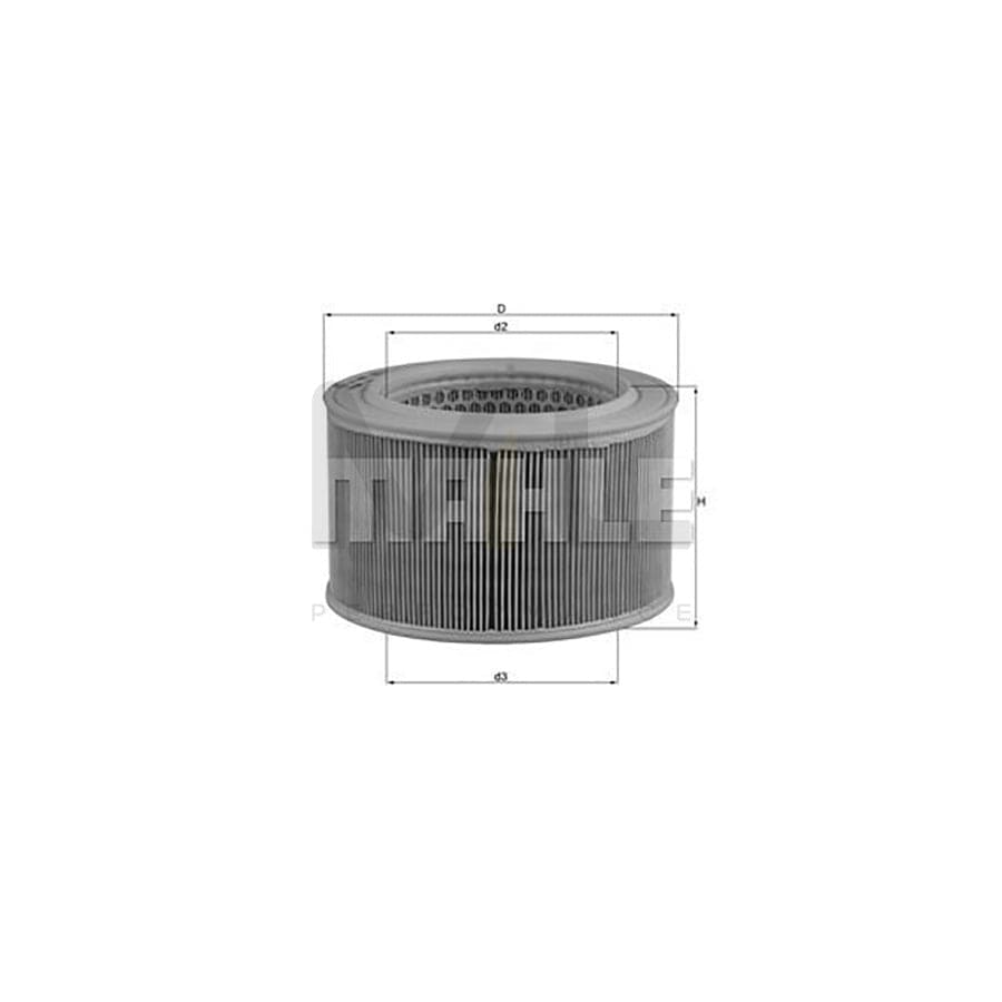 MAHLE ORIGINAL LX 126 Air Filter Filter Insert | Performance Parts DirectCar Parts