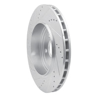 R1 Concepts R1 12-25 Dodge Durango Rear Right Drilled & Slotted Silver Brake Rotor
