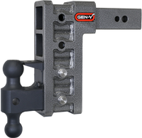 GEN-Y Hitch Gen-Y Mega Duty 2.5in Shank 9in Drop 3.5K TW 32K Hitch w/GH-0161 Dual-Ball/Pintle Lock
