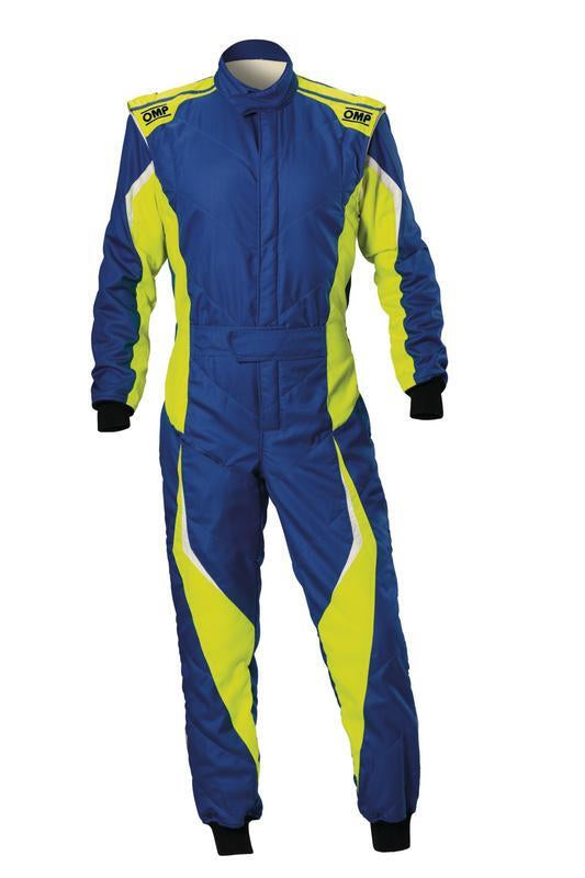 OMP TECNICA EVO OVERALL FIA 8856-2018 / SFI ROYAL BLUE / F YELLOW SZ 64