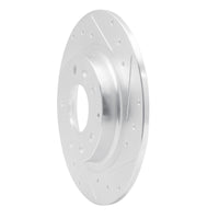 R1 Concepts R1 16-18 Mazda CX-3 Rear Right Drilled & Slotted Silver Brake Rotor