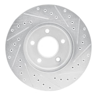 R1 Concepts R1 01-07 Buick Rendezvous Front Left Drilled & Slotted Silver Brake Rotor