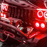 ORACLE Lighting Oracle Vector Jeep Wrangler JK Grille Halo Kit - ColorSHIFT w/o Controller