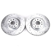 PowerStop Power Stop 15-18 Audi S3 Front Evolution Drilled & Slotted Rotors - Pair