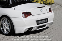 Rieger 00099856 BMW Z4 E85 Rear Diffuser for Original Twin Tailpipe Left - Carbon-Look