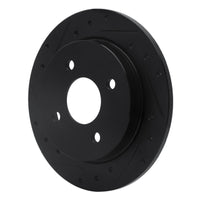 R1 Concepts R1 01-19 Ford Fiesta (USA/Canada) Rear Left Drilled & Slotted Black Brake Rotor
