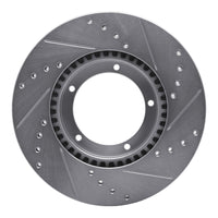 R1 Concepts R1 67-88 Porsche 924 Front Left Drilled & Slotted Silver Brake Rotor