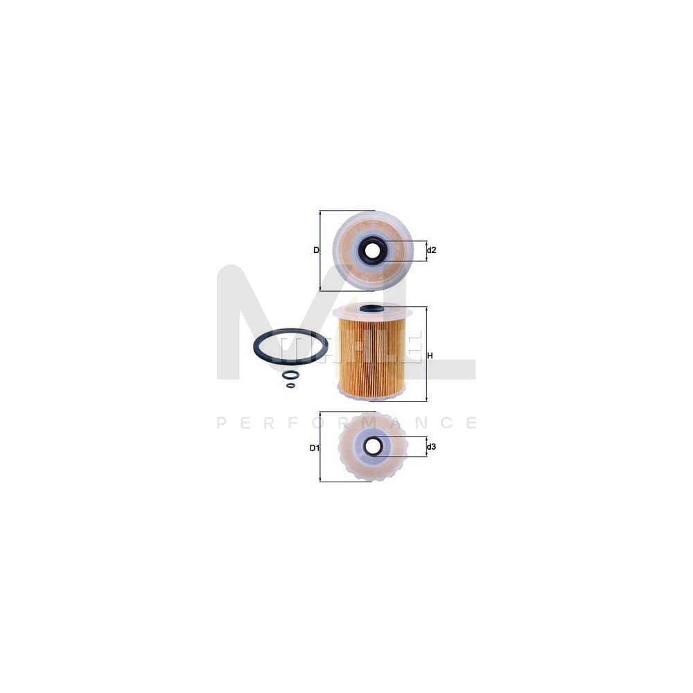 MAHLE ORIGINAL KX 75D Fuel filter Filter Insert | Performance Parts DirectCar Parts