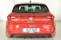 Rieger 00027055 SEAT Leon KL Rear Diffuser -  Matte Black