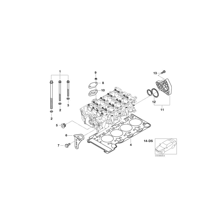 Genuine BMW 11120391679 E81 E90 Gasket Set Cylinder Head Asbestos Free (Inc. 316i, 116i & 116i 1.6)