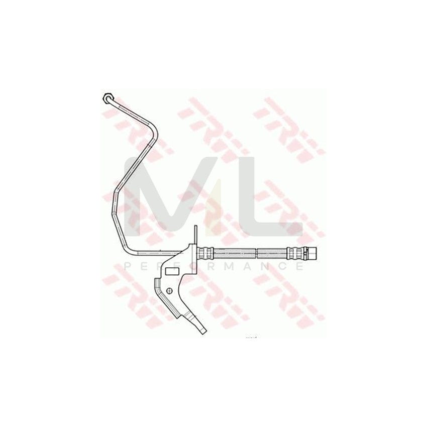 TRW PHD563 Brake Hose 330mm, M10x1 | Performance Parts Direct Car Parts