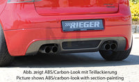 Rieger 00059408 VW Mk5 Golf Rear Diffuser for Twin Tailpipe Left & Right -  Matte Black