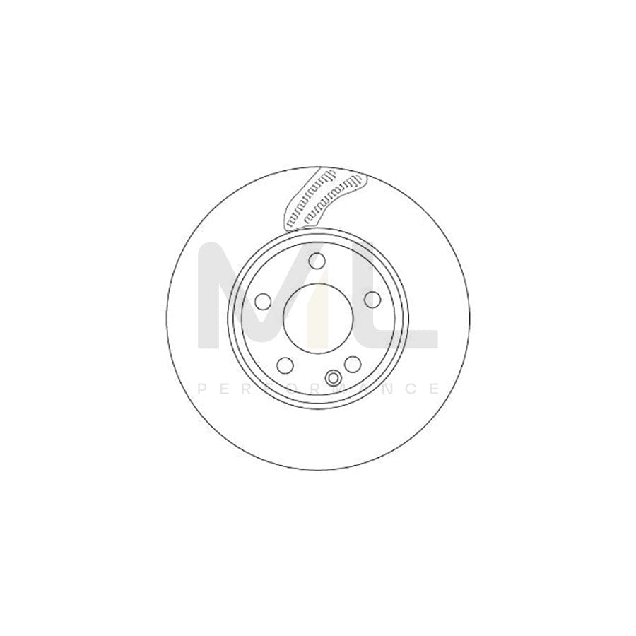 TRW DF6591 Brake Disc Vented, Painted | Performance Parts Direct Car Parts