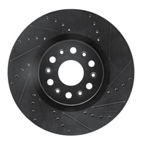 R1 Concepts R1 2017-2025 Buick Enclave Front Right Drilled & Slotted Black Brake Rotor