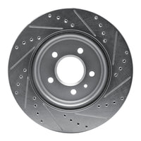 R1 Concepts R1 16-20 Buick Regal Sportback Rear Left Drilled & Slotted Silver Brake Rotor