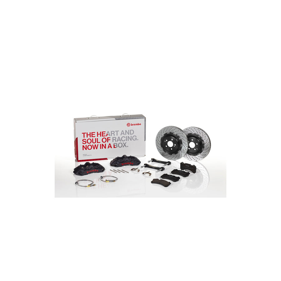 Brembo 1M1.8047AS Scion Subaru Toyota Front GT-S 6-Pistons Drilled 2-piece Big Brake Kit 355x32mm (Inc. FR-S, BRZ, 86, GR)