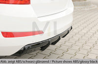 Rieger 00079029 Skoda 5E Octavia Rear Diffuser -  Matte Black