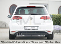 Rieger 00099170 VW Mk7 Golf GTD Rear Diffuser for Original Twin Tailpipe Left - Carbon-Look