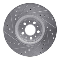 R1 Concepts R1 03-09 Volvo XC90 Front Right Drilled & Slotted Silver Brake Rotor