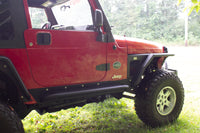 Fishbone Offroad Jeep LJ Rock Slider W/Tube Step - Black Powdercoat