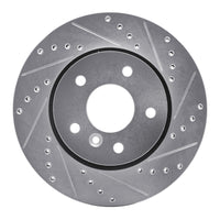 R1 Concepts R1 94-02 Land Rover Range Rover Front Right Drilled & Slotted Silver Brake Rotor