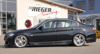 Rieger 00099550 BMW 3 Series E90 E91 Rear Diffuser for Twin Tailpipe Left & Right - Carbon-Look