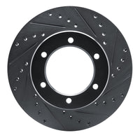 R1 Concepts R1 1986-1995 Toyota 4Runner Front Right Drilled & Slotted Black Brake Rotor
