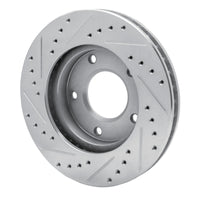 R1 Concepts R1 69-78 Cadillac Eldorado Front Right Rear Right Drilled & Slotted Silver Brake Rotor