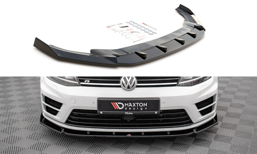 Maxton Design Volkswagen Golf R MK7 Front Splitter V.4