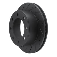 R1 Concepts R1 99-05 Ford F-250 2WD (Super Duty) Rear Left Drilled & Slotted Black Brake Rotor