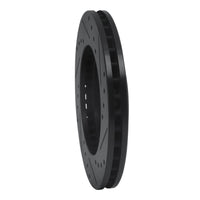 R1 Concepts R1 98-15 Nissan Frontier Front Left Drilled & Slotted Black Brake Rotor