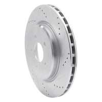 R1 Concepts R1 2006-2013 Chevrolet Corvette Rear Right Drilled & Slotted Silver Brake Rotor